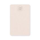 Blush-colored Monogram Display Card