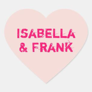 Blush Conversation Heart Sticker