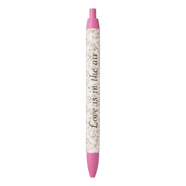 Blush Cream Hearts Love Pen (Front Vertical)