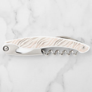 Blush Cream Leopard Animal print Waiter's Corkscrew