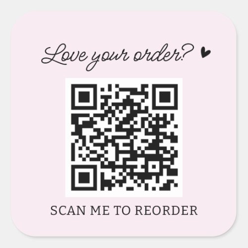 Blush Custom QR Code Scan to Reorder Labels