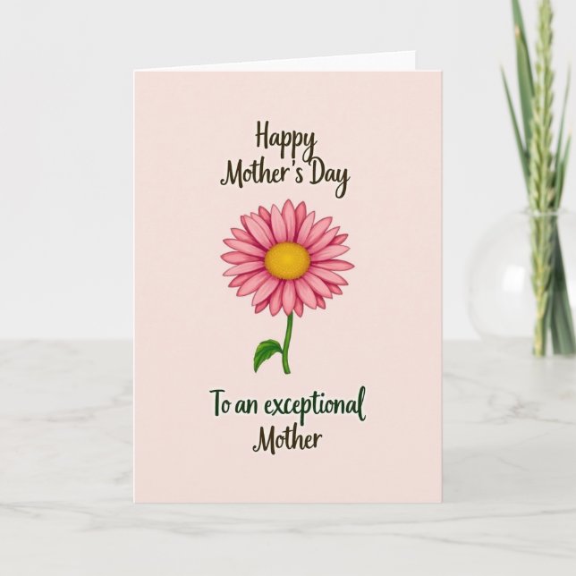 Blush Daisy Mothers Day Card (Front)