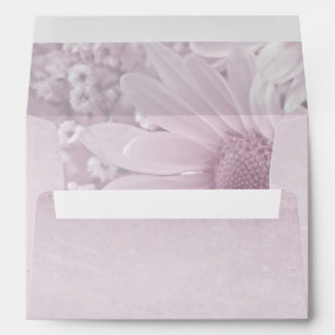 Blush daisy texture envelope