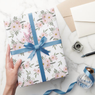 Blush Daisy Whisper Wrapping Paper