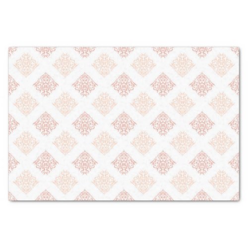 Blush Damask Pretty Custom Tissue Paper