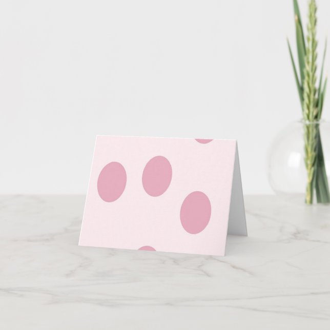 Blush dots on pink card (Front)