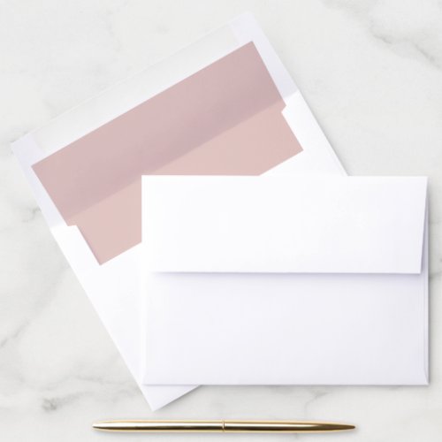 Blush Dusty Pink  Envelope Liner