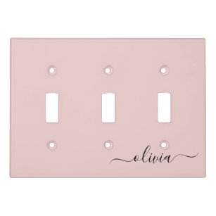 light pink light switch cover