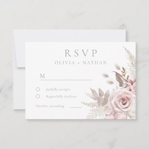 Blush & Dusty Rose Boho Trending Designer Wedding