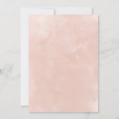 Blush Dusty Rose Gold Gown 21st Birthday Party Invitation (Back)