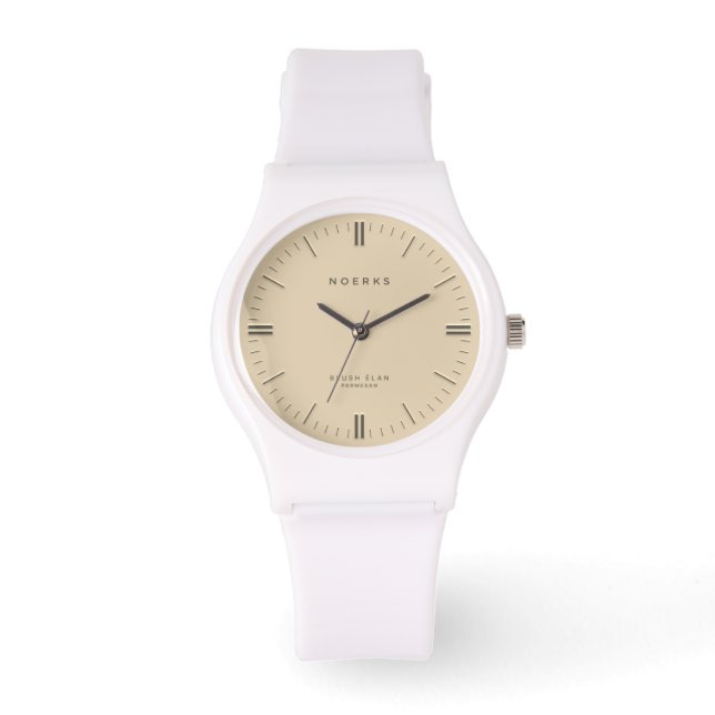 Blush Élan Minimalist Watch - Parmesan (Front)