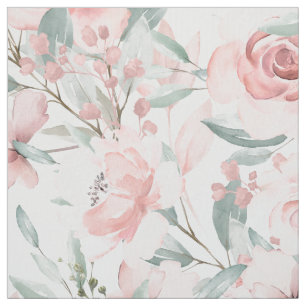 Blush Eucalyptus Garden Fabric