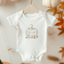 Blush fall little pumpkin baby bodysuit