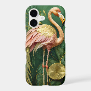 Blush Flamingo Elegance, Tropical Pink Feathers iPhone 17 Case
