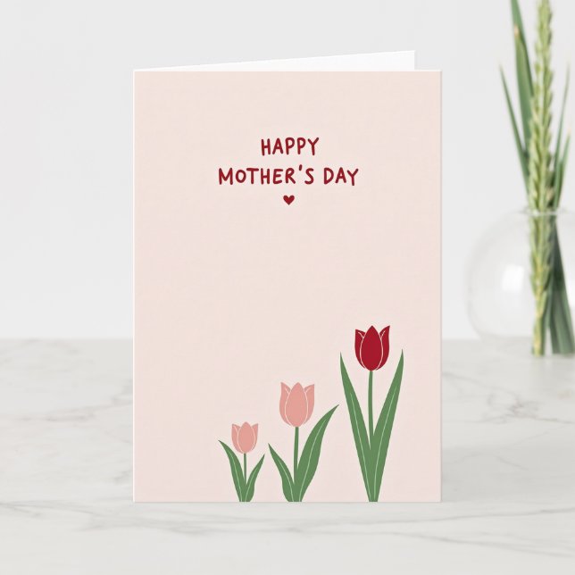 Blush Floral Blooms Card (Front)