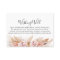 Blush Floral Boho Wishing Well Bridal Shower Card