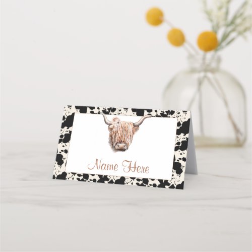 Blush Floral Bridal Shower Place Card