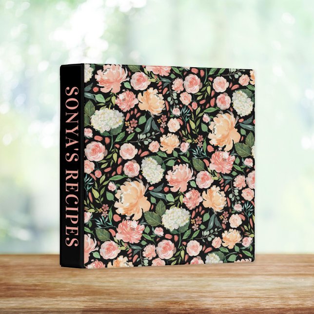 Blush Floral Bridal Shower Recipe Binder (Creator Uploaded)