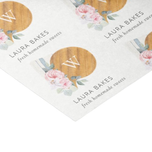 Blush Floral Chopping Board Napkin Catering Tissue Paper