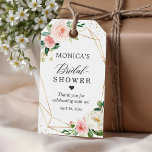 Blush Floral Dusty Blue Bridal Shower Thank You Gift Tags<br><div class="desc">Customize this "Modern Romantic Blush Pink Floral Dusty Blue Bridal Shower Favor Thank You Gift Tag" to add a special touch. It's a perfect addition to match your colors and styles. For further customization, please click the "customize further" link and use our design tool to modify this template. If you...</div>