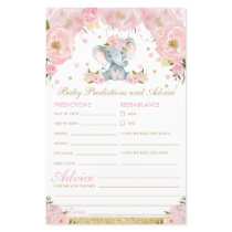 Blush Floral Elephant Baby Predictions and Advice