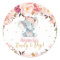 Blush Floral Elephant Baby Shower Ready to Pop 