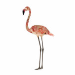 Blush Floral Flamingo Sculpture<br><div class="desc">Designed by Nicole King © 2013 Customized designs available upon request contact @ cole30@gmail.com</div>