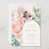Blush Floral Garden Pastel We Still Do Vow Renewal Invitation (Front)