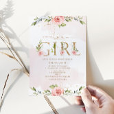 It's a Girl - Pink Fish Baby Shower Invitation