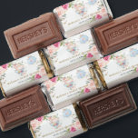 Blush Floral High Tea Party Baby Bridal Shower Hershey's Miniatures<br><div class="desc">These Hershey's Miniature Chocolate Bars are the perfect favors for bridal shower,  baby shower,  birthday party and more occasions!  Featuring a pretty baby blue teapot,  tea cups,  beautiful watercolor blush pink roses and dainty green and gold foliage.  Matching items available in store!  (c) The Happy Cat Studio.</div>