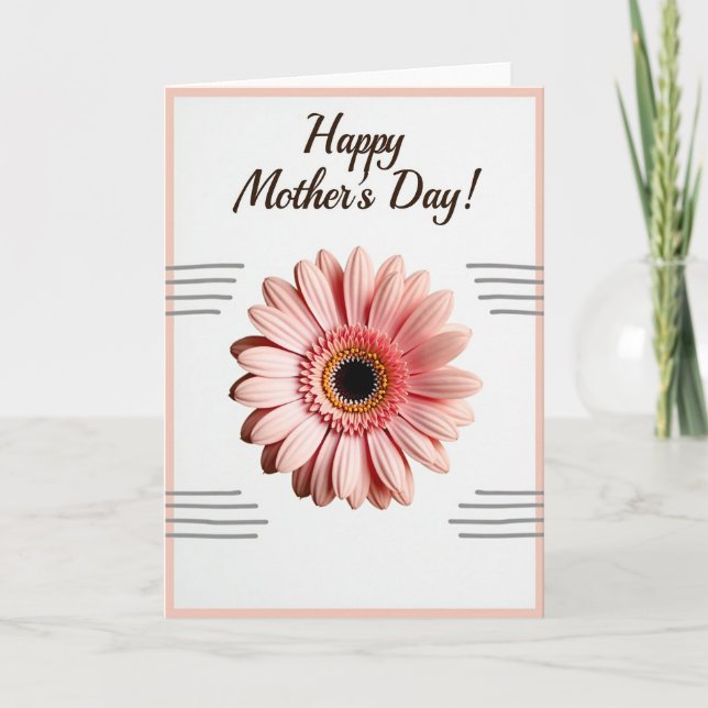 Blush Floral Paper Card (Front)