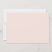 Blush Floral | Pastel Horizontal Bridal Shower Invitation (Back)