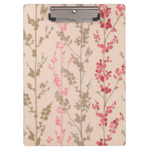 Blush Floral Pattern Clipboard