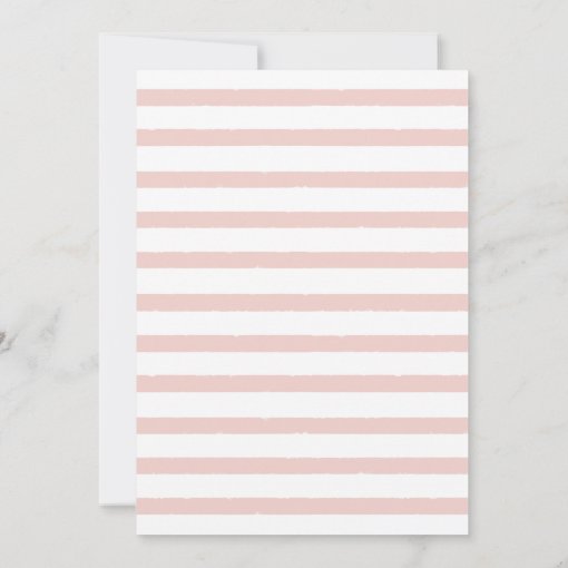 Blush Floral Pink Stripe Sweet Sixteen Birthday Invitation Zazzle