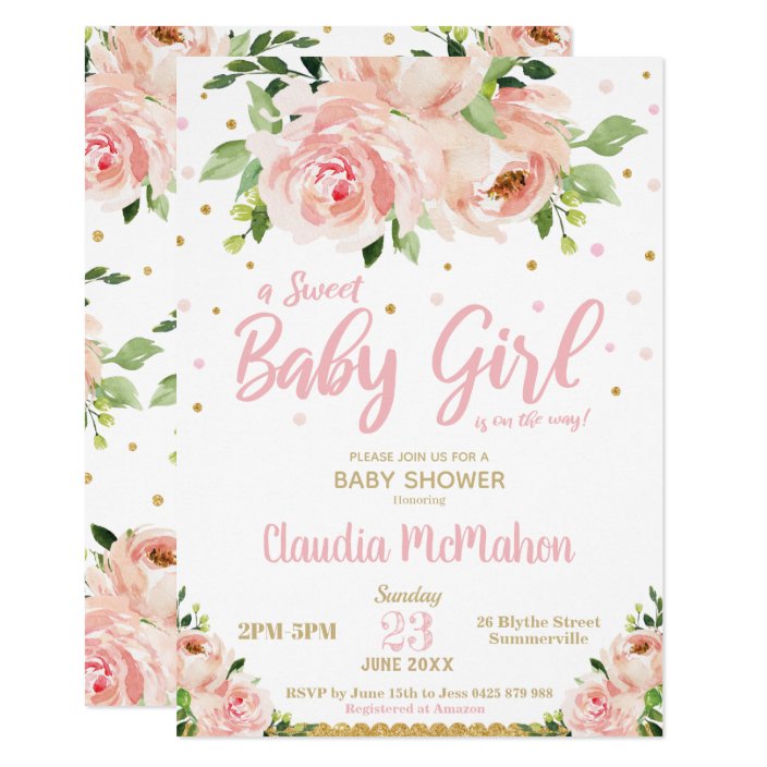 sweet baby girl shower