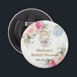 Blush Floral Tea Party Bridal Baby Shower Birthday Bottle Opener<br><div class="desc">(c) The Happy Cat Studio</div>