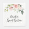 Blush Floral Wedding Paper Napkins