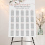 Blush Floral Wedding Seating Chart Foam Board