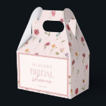 Blush Floral Wildflower Bridal Shower Gift Favor B Favor Boxes<br><div class="desc">Blush Floral Wildflower Bridal Shower Gift Favor Box</div>