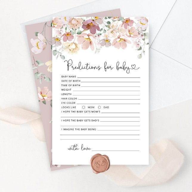 Blush floral wildflowers predictions for baby (Creator Uploaded)