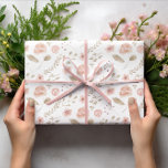 Blush Floral Wrapping Paper Flat Sheet Set of 3<br><div class="desc">Celebrate any special occasion with this beautiful blush floral wrapping paper set! Perfect for weddings,  bridal showers,  birthdays,  Mother's Day,  or just because!</div>