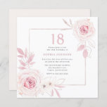 Blush Floral Wreath Girls 18th Birthday Party Invitation<br><div class="desc">Blush Floral Wreath Girls 18th Birthday Party  Invitation

See our store for lots more Wedding Invitations and matching items.</div>