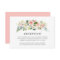 Blush Florals | Wedding Reception Card