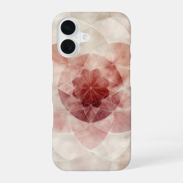 Blush Flow Petals Iphone Case (Back)