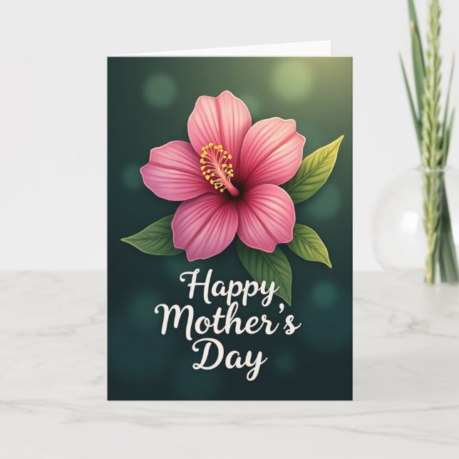 Blush Flower Mothers Day Card (Front)