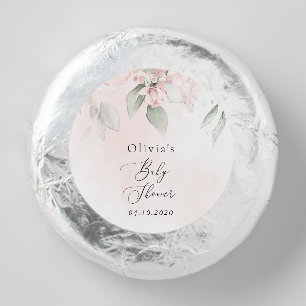 Blush Flowers, Pink Flowers, Boho, Baby Shower Dipped Oreo Cookie Favors