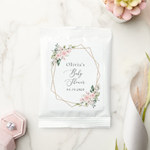Blush Flowers, Pink Flowers, Boho, Baby Shower Hot Chocolate Drink Mix