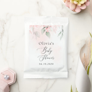 Blush Flowers, Pink Flowers, Boho, Baby Shower Hot Chocolate Drink Mix