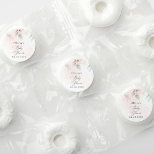 Blush Flowers, Pink Flowers, Boho, Baby Shower Life Saver® Mints