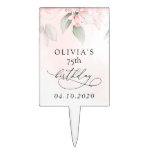Blush Flowers, Pink Flowers, Boho, Birthday Cake Topper